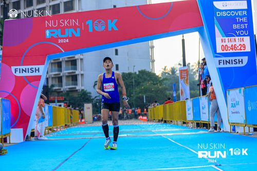 Race photo from Nu Skin Run 10K