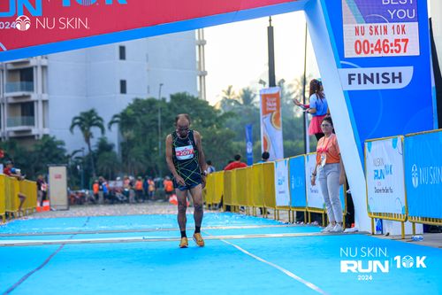Race photo from Nu Skin Run 10K