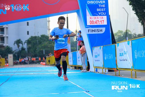Race photo from Nu Skin Run 10K