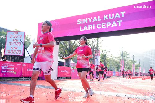 Race photo from Smartfren Run 2025 