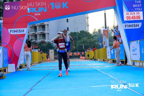 Race photo from Nu Skin Run 10K