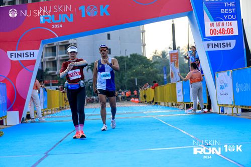 Race photo from Nu Skin Run 10K
