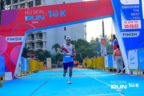 Race photo from Nu Skin Run 10K