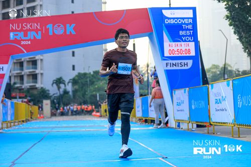 Race photo from Nu Skin Run 10K
