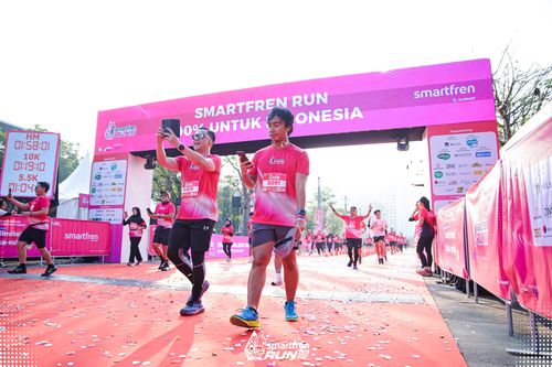 Race photo from Smartfren Run 2025 