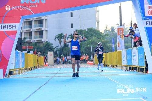 Race photo from Nu Skin Run 10K