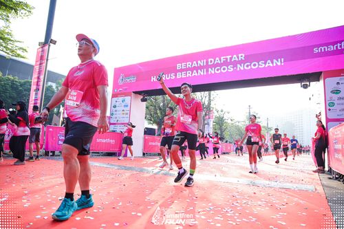 Race photo from Smartfren Run 2025 