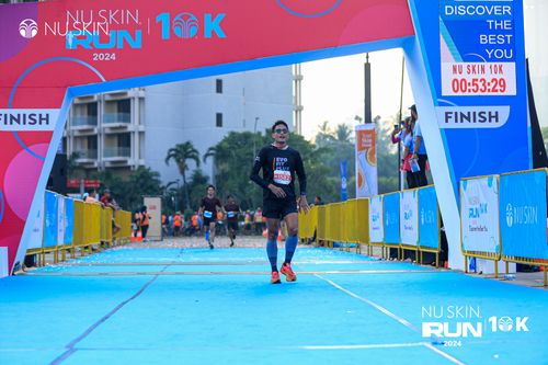 Race photo from Nu Skin Run 10K