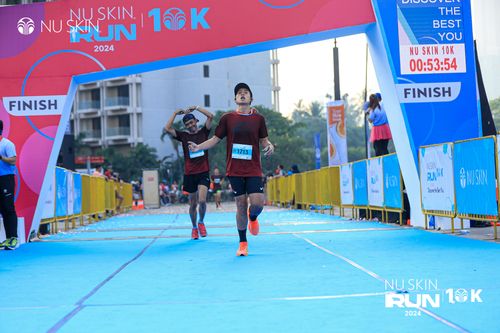 Race photo from Nu Skin Run 10K