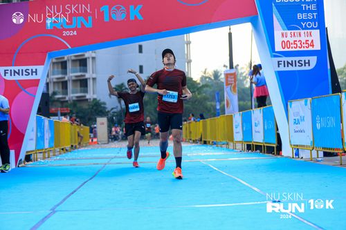 Race photo from Nu Skin Run 10K
