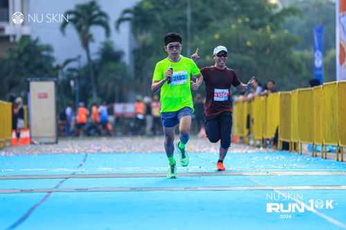 Race photo from Nu Skin Run 10K