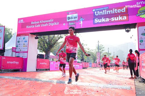 Race photo from Smartfren Run 2025 