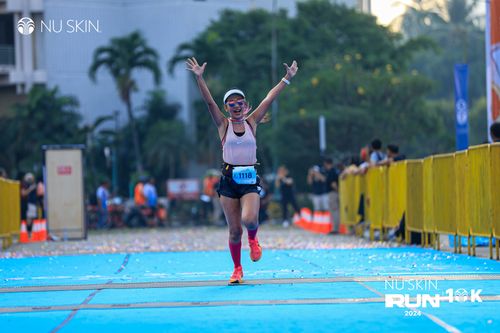 Race photo from Nu Skin Run 10K