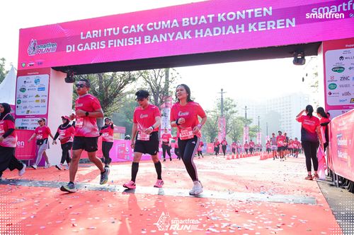 Race photo from Smartfren Run 2025 