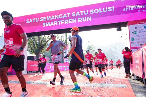 Race photo from Smartfren Run 2025 