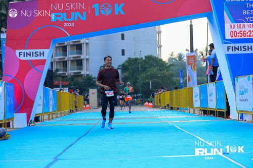 Race photo from Nu Skin Run 10K