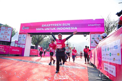 Race photo from Smartfren Run 2025 