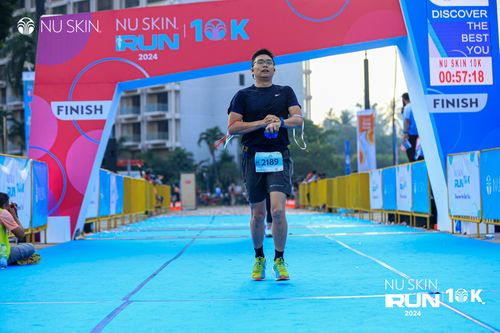 Race photo from Nu Skin Run 10K