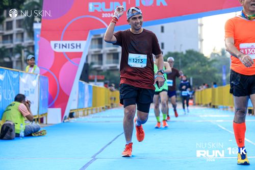 Race photo from Nu Skin Run 10K