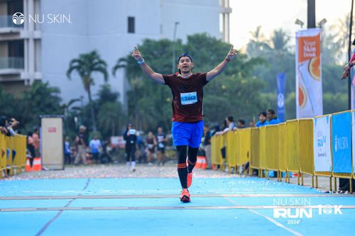 Race photo from Nu Skin Run 10K