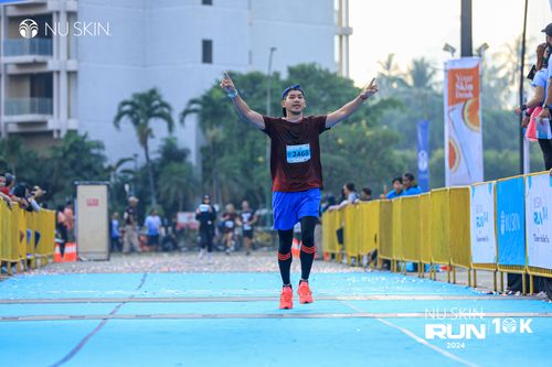 Race photo from Nu Skin Run 10K