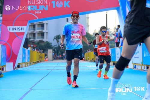 Race photo from Nu Skin Run 10K