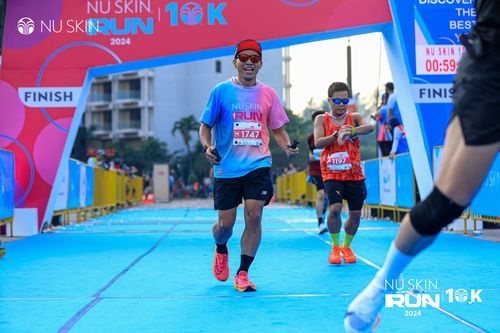 Race photo from Nu Skin Run 10K