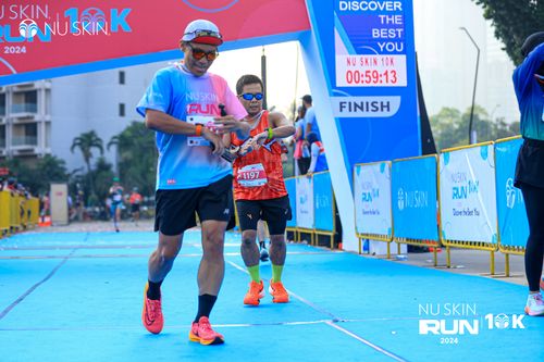 Race photo from Nu Skin Run 10K