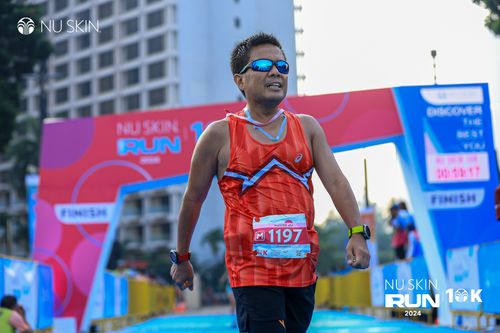 Race photo from Nu Skin Run 10K