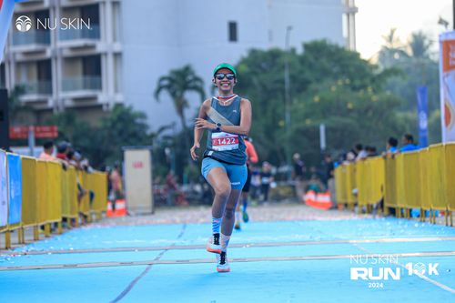 Race photo from Nu Skin Run 10K
