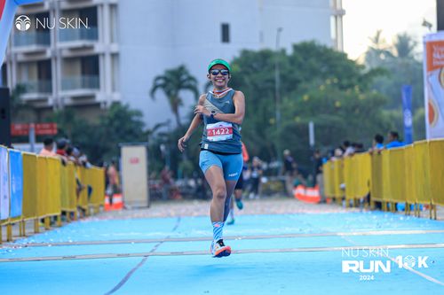 Race photo from Nu Skin Run 10K