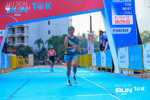 Race photo from Nu Skin Run 10K
