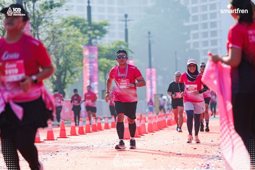 Race photo from Smartfren Run 2025 