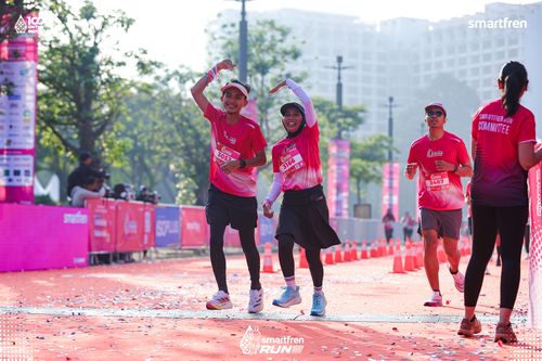 Race photo from Smartfren Run 2025 
