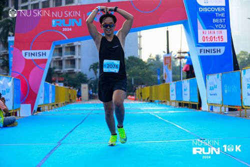 Race photo from Nu Skin Run 10K