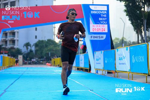 Race photo from Nu Skin Run 10K