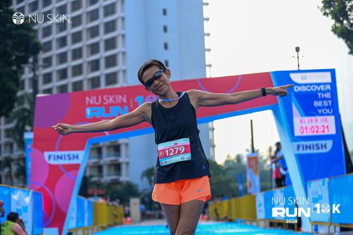 Race photo from Nu Skin Run 10K