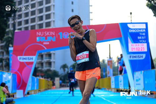 Race photo from Nu Skin Run 10K