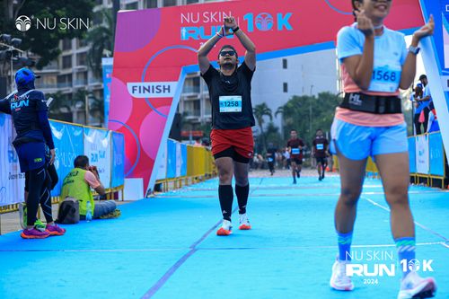 Race photo from Nu Skin Run 10K