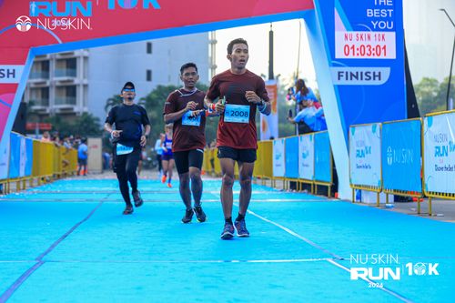 Race photo from Nu Skin Run 10K