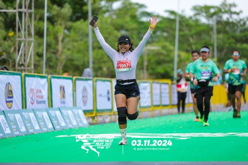Race photo from Arutmin Borneo Run 2024