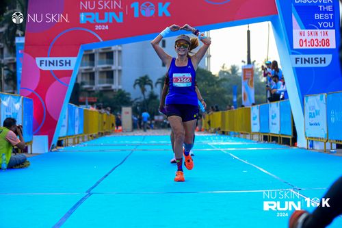 Race photo from Nu Skin Run 10K