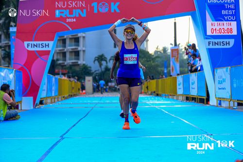 Race photo from Nu Skin Run 10K