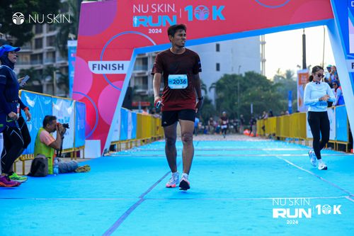 Race photo from Nu Skin Run 10K
