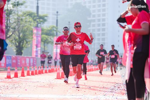 Race photo from Smartfren Run 2025 