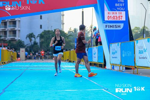 Race photo from Nu Skin Run 10K