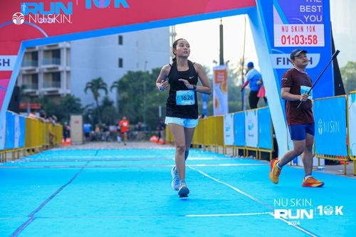Race photo from Nu Skin Run 10K