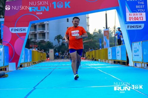 Race photo from Nu Skin Run 10K