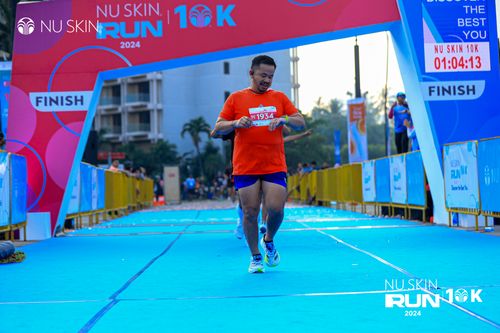Race photo from Nu Skin Run 10K