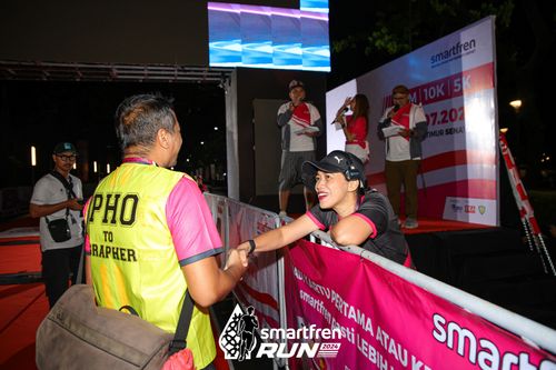 Race photo from Smartfren Run 2024